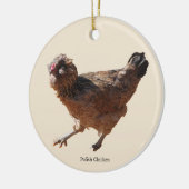 Poolse kip ornament (Links)