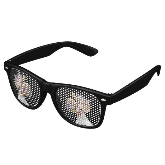 Poolse kip party zonnebril (Gekanteld)