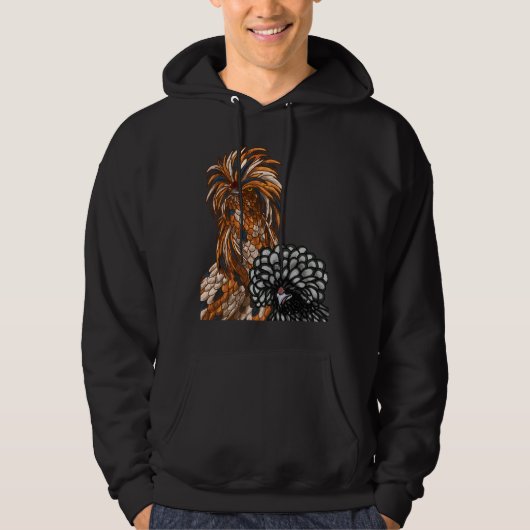 Poolse kippen hoodie (Voorkant)