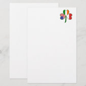 Poolse Klaver Briefpapier (Voorkant / Achterkant)