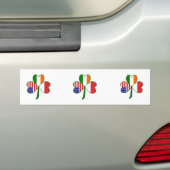 Poolse Klaver Bumpersticker (Op auto)