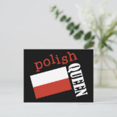 Poolse koningin briefkaart (Staand voorkant)