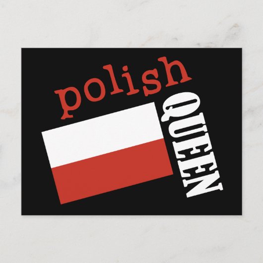 Poolse koningin briefkaart (Voorkant)