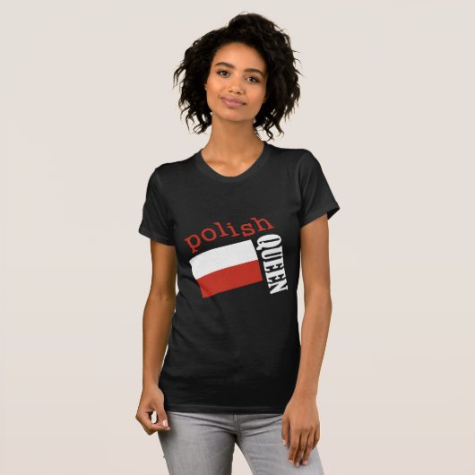 Poolse koningin t-shirt (Voorkant volledig)
