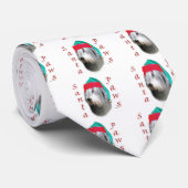 Poolse laagland herdershond Santa Paws Stropdas (Opgerold)