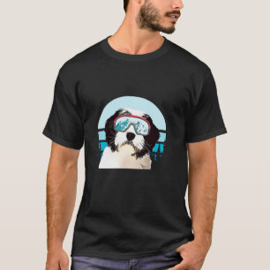 Poolse laagland herdershond skiën winter ski hond  t-shirt