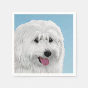 Poolse Laaglandherder Schilderij - Originele Hond  Servetten