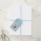 Poolse Laaglandschilderkunst - Dog Art Cadeaulabel (Met Touw)