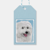 Poolse Laaglandschilderkunst - Dog Art Cadeaulabel (Achterkant)