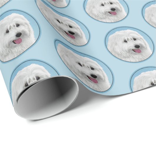 Poolse Laaglandschilderkunst - Dog Art Cadeaupapier (Rol Hoek)