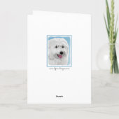 Poolse Laaglandschilderkunst - Dog Art Kaart (Achterkant)