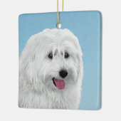 Poolse Laaglandschilderkunst - Dog Art Keramisch Ornament (Links)