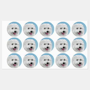Poolse Laaglandschilderkunst - Dog Art Labels