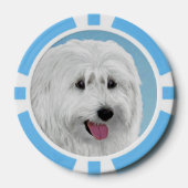 Poolse Laaglandschilderkunst - Dog Art Poker Chips (Voorkant)