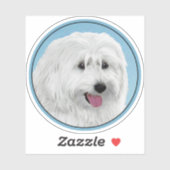 Poolse Laaglandschilderkunst - Dog Art Sticker (Vel)