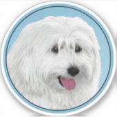 Poolse Laaglandschilderkunst - Dog Art Sticker (Voorkant)