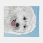 Poolse lewland Sheepdog Painting - Original Dog Ar Fleece Deken (Voorkant (Horizontaal))