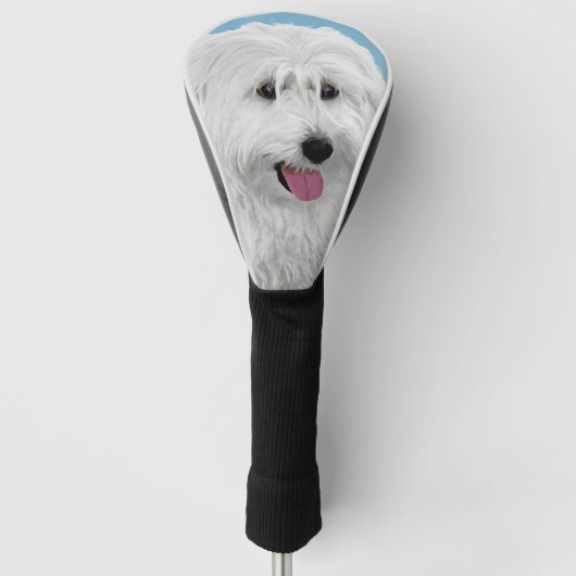 Poolse lewland Sheepdog Painting - Original Dog Ar Golfheadcover (Voorkant)
