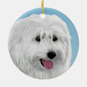 Poolse lewland Sheepdog Painting - Original Dog Ar Keramisch Ornament