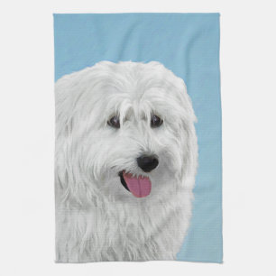 Poolse lewland Sheepdog Painting - Original Dog Ar Theedoek