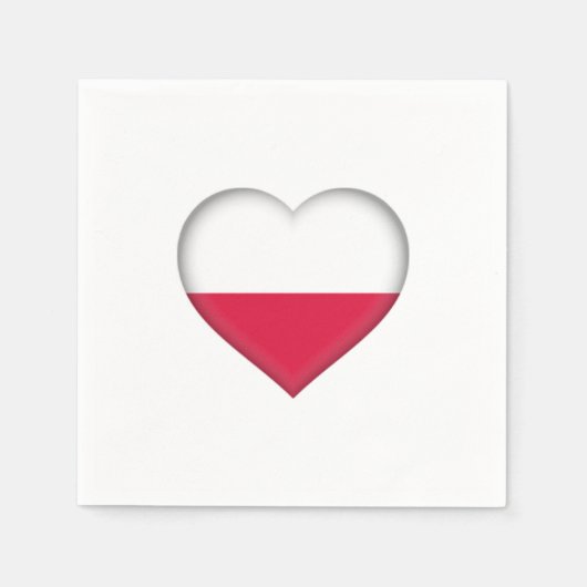 Poolse liefde papieren servetten (Voorkant)