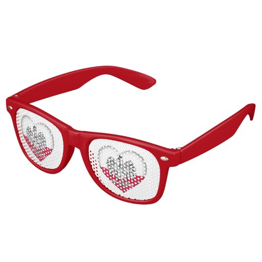 Poolse Liefde Shades Retro Zonnebril (Gekanteld)