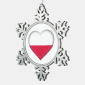 Poolse Liefde Tin Ornament (Rechts)