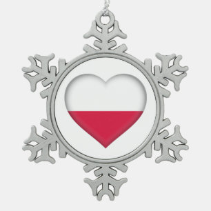 Poolse Liefde Tin Ornament