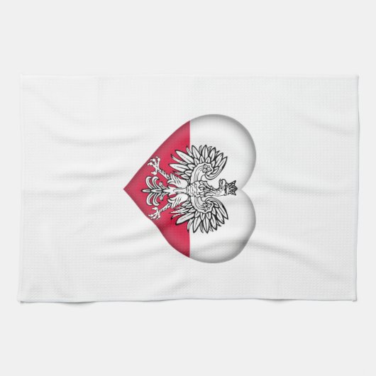 Poolse Love Kitchen Towel Theedoek (Horizontaal)