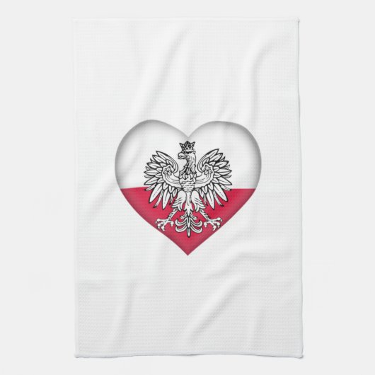 Poolse Love Kitchen Towel Theedoek (Verticaal)