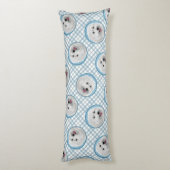 Poolse Lowland Sheepdog Schilderen Originele Hond Lichaamskussen (Achterkant (Verticaal))