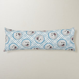 Poolse Lowland Sheepdog Schilderen Originele Hond Lichaamskussen