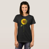 Poolse Lowland Sheepdog Sunflower T-shirt (Voorkant volledig)