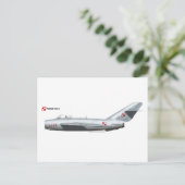 Poolse luchtmacht LIM-5 (MiG-17) Fresco Briefkaart (Staand voorkant)