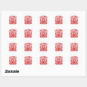 Poolse luchtmacht ronde sticker (Vel)
