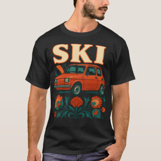 Poolse Maluch Retro Volkskunst T-shirt