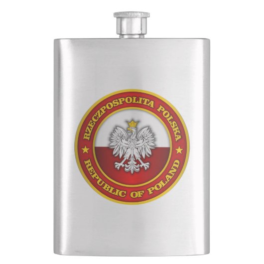 Poolse Medallion Heupfles (Voorkant)