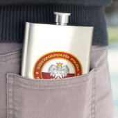 Poolse Medallion Heupfles (Voorbeeld)