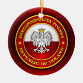 Poolse Medallion Keramisch Ornament (Voorkant)