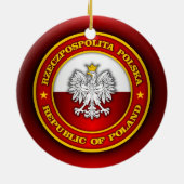 Poolse Medallion Keramisch Ornament (Achterkant)
