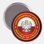Poolse Medallion Magneet (Voorkant / Achterkant)