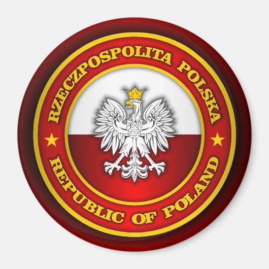 Poolse Medallion Magneet (Voorkant)
