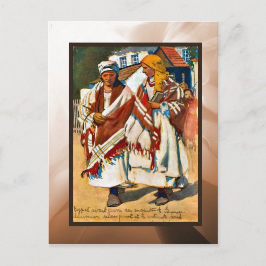  Poolse meisjes Briefkaart (Voorkant)