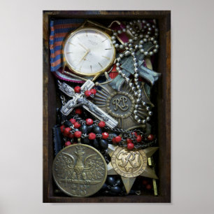 Poolse Memorabilia Print in de Tweede Wereldoorlog