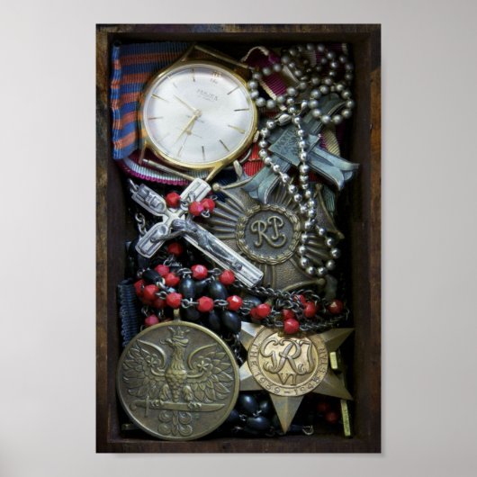 Poolse Memorabilia Print in de Tweede Wereldoorlog (Voorkant)