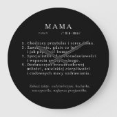 Poolse moeder cadeau - MAMA definitie Grote Klok (Voorkant)