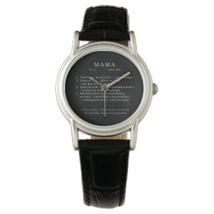 Poolse moeder cadeau - MAMA definitie Horloge
