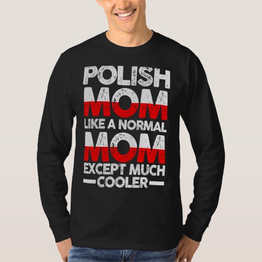 Poolse moeder Mama Polen T-shirt (Voorkant)
