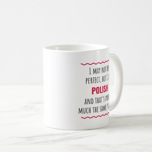 Poolse Mok Funny Gift Coffee (Voorkant rechts)