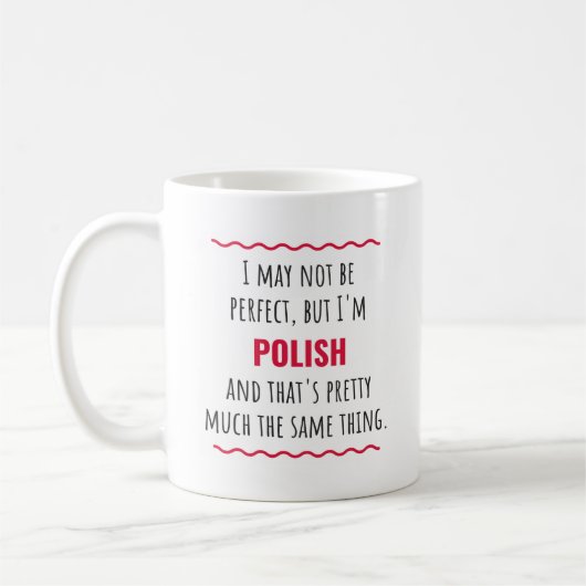Poolse Mok Funny Gift Coffee (Links)